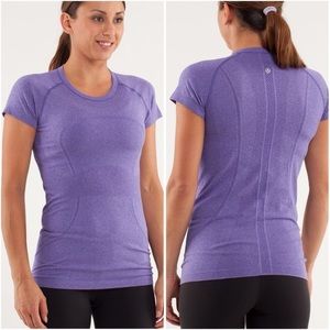 Purple Lululemon Swiftly Tee